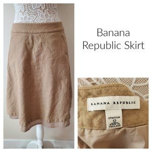 Banana Republic Tan Midi Skirt